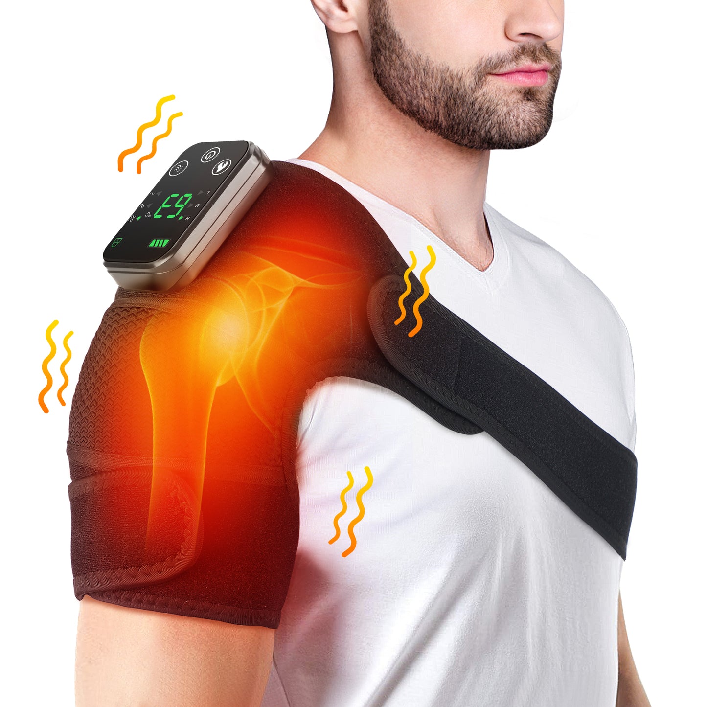 HarmoniKnee™- 3-In-1 Heated Knee Elbow Shoulder Brace Wrap