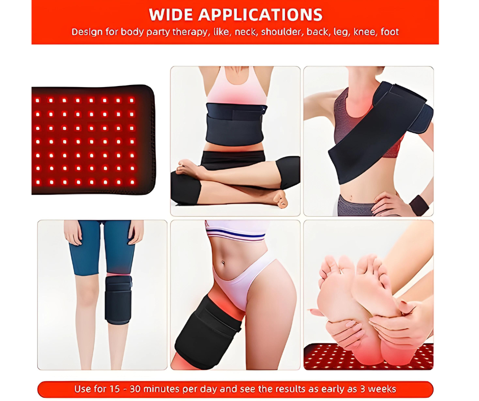 InfraLuxe™- Infrared Light Therapy Wrap Belt for Pain Relief