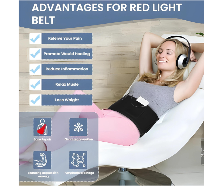 InfraLuxe™- Infrared Light Therapy Wrap Belt for Pain Relief