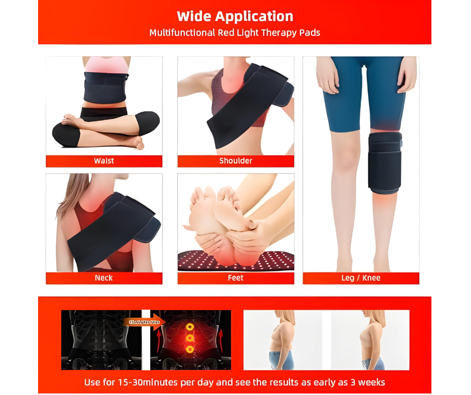 InfraLuxe™- Infrared Light Therapy Wrap Belt for Pain Relief